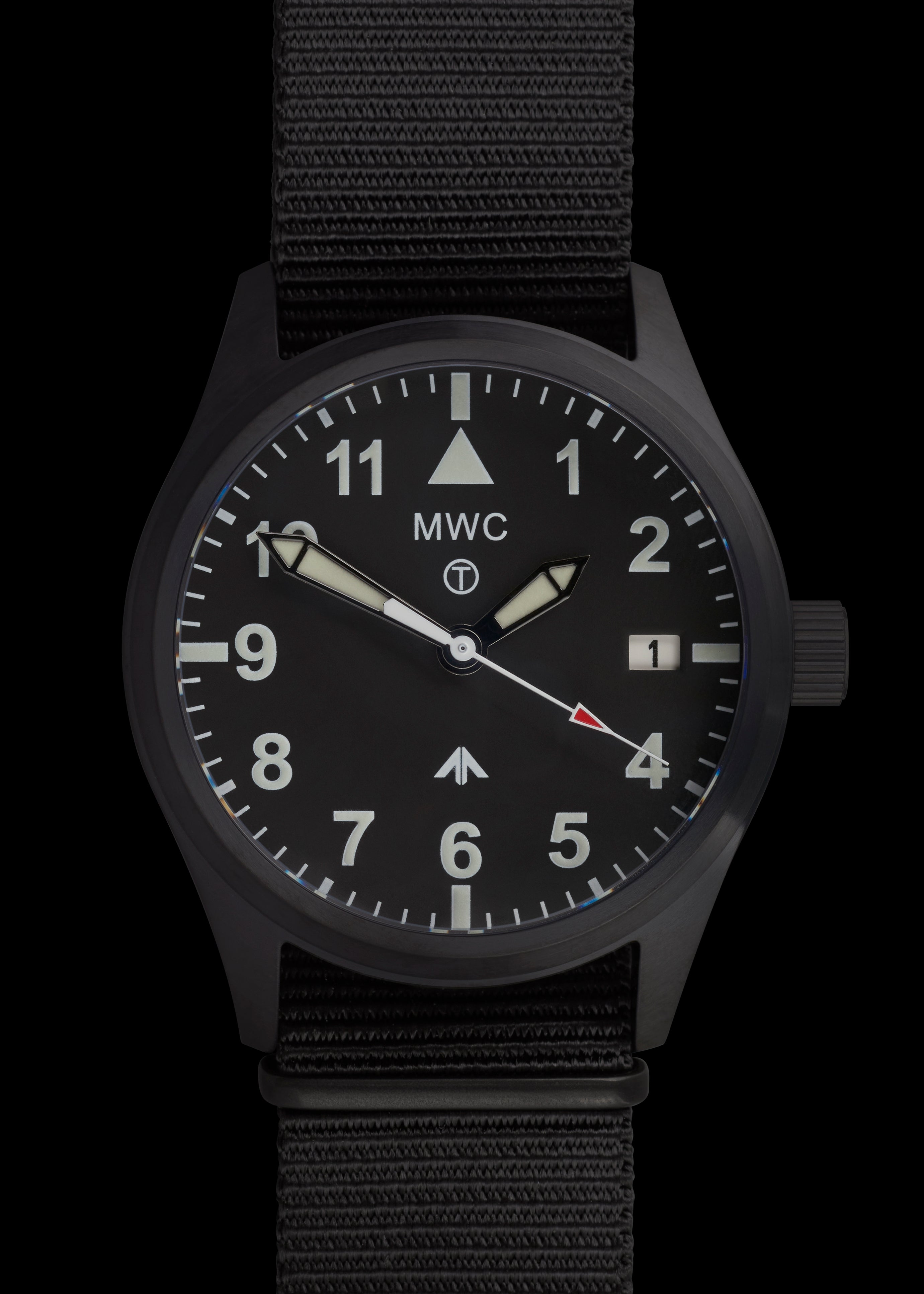 MWC MKIII (100m) 1950s Pattern Automatic Ltd Edition Military Watch in black PVD Steel with Sapphire Crystal