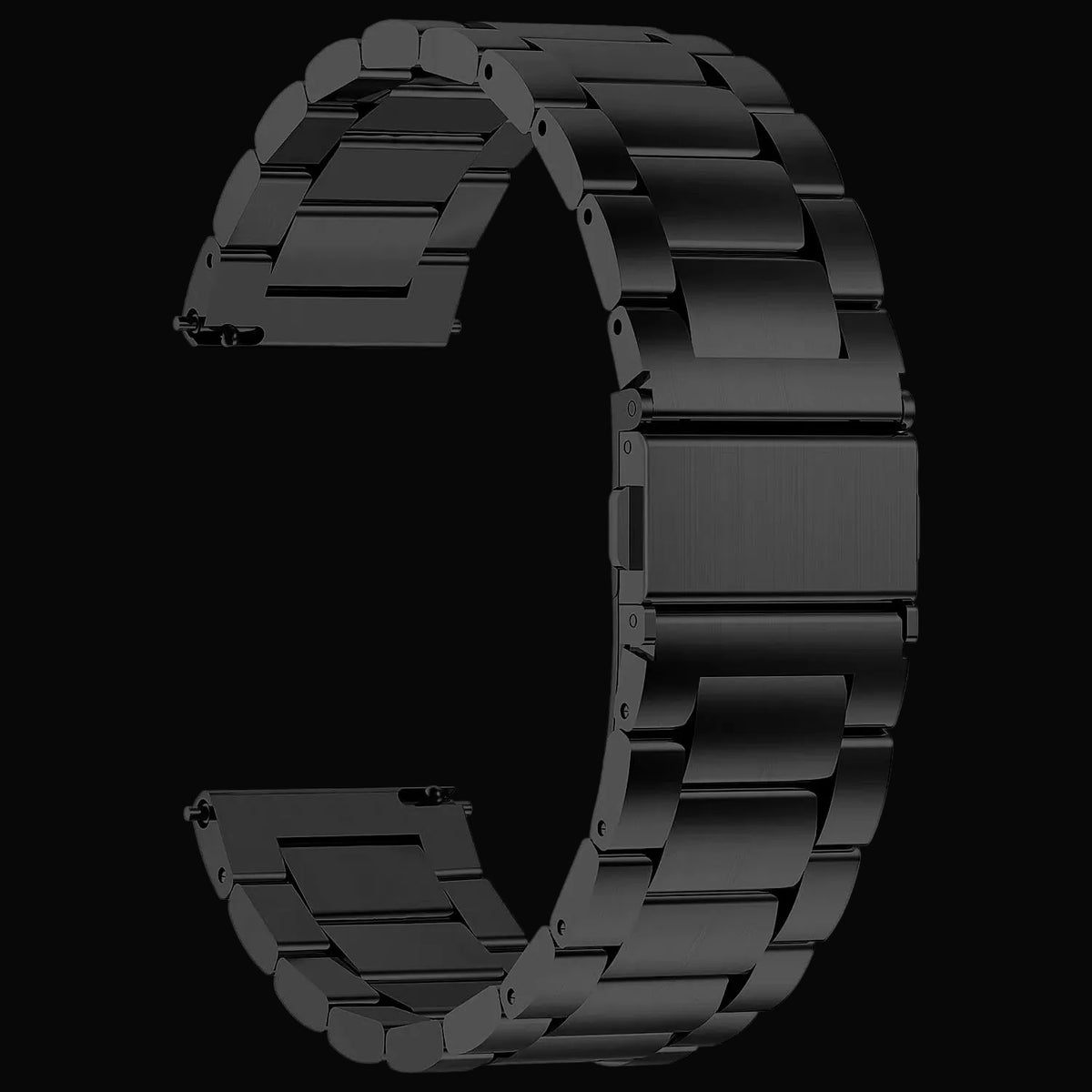 22mm Black PVD Stainless Steel Bracelet which is Compatible with MWC, Elvia, Aeschbach, CWC and Other Brands