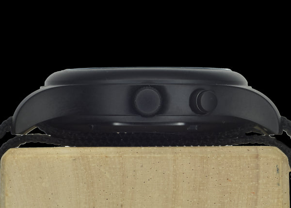 MWC G10EL Black PVD Steel General Service Watch with Desert Coloured Electroluminescent (EL) Backlit Dial