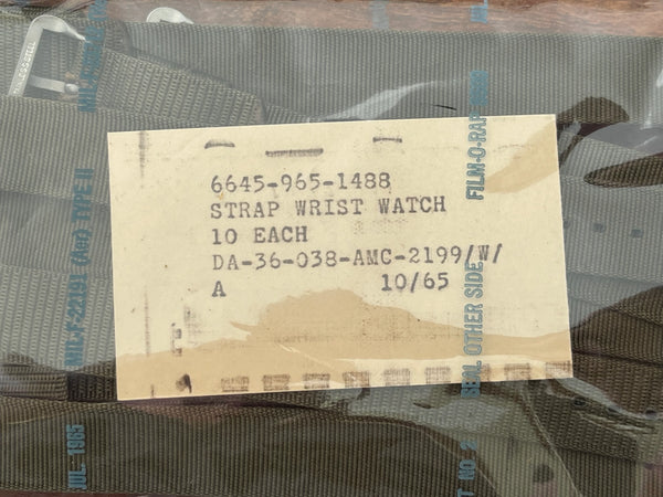 1965 Desert Pattern U.S Vietnam War Pattern 20mm Nylon Webbing Military Watch Strap