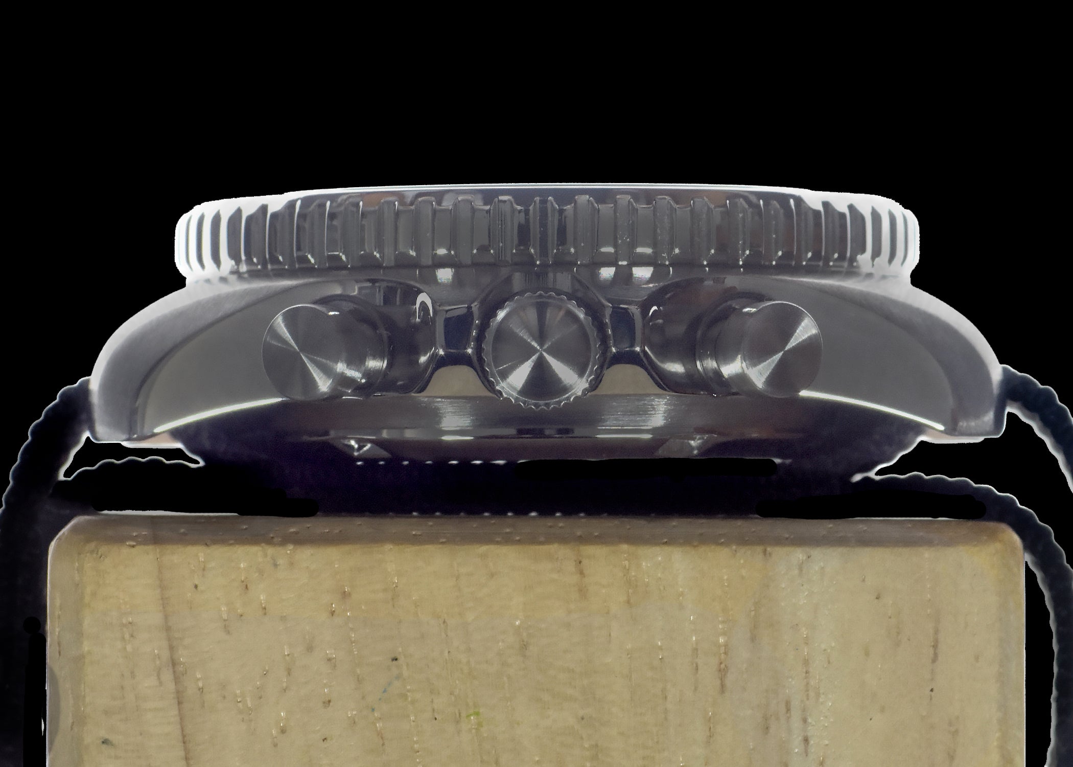 MWC NATO Pattern Stainless Steel Military Pilots Chronograph with Sapphire Crystal and Swiss Ronda Movement - 12 Hour GMT Bezel