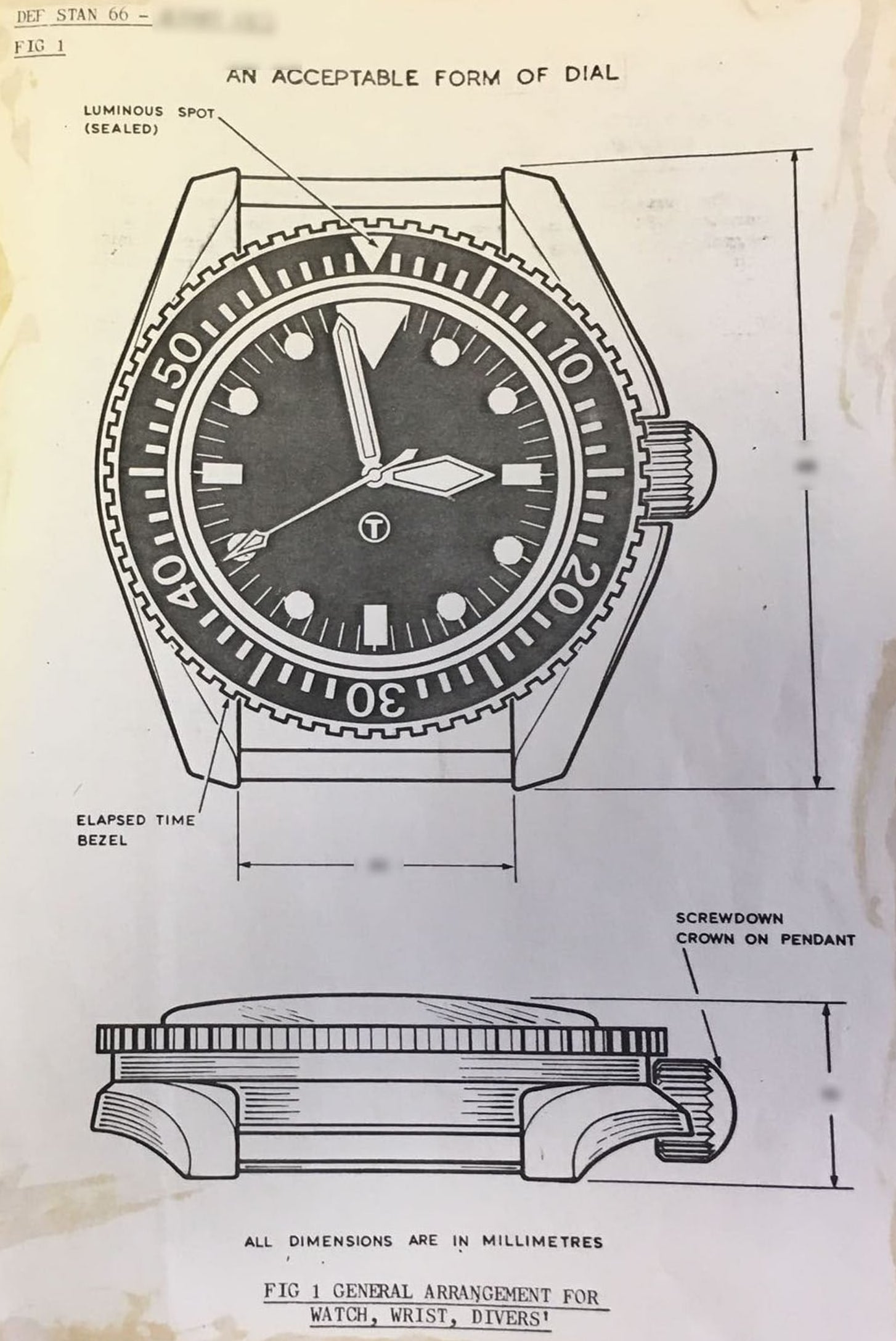 MWC 1999-2001 Pattern Automatic Military Divers Watch - Retro Luminous Paint, Ceramic Bezel and Sapphire Crystal