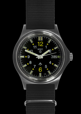 MWC G10 100m / 330ft Water resistant Black PVD Steel Military Watch with Sapphire Crystal - NATO Stock Number: NSN 6645-99-493-1283