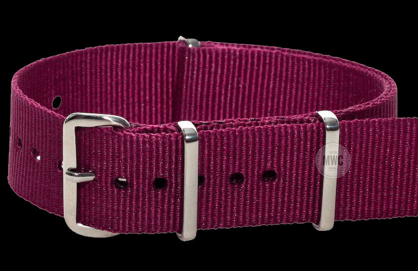 18mm Maroon Paratrooper NATO Military Watch Strap