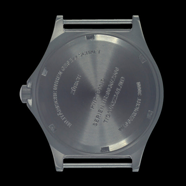 MWC Titanium General Service Watch, 300m Water Resistant, 10 Year Battery Life, Luminova, Sapphire Crystal and 12/24 Dial Format (Non Date Version)