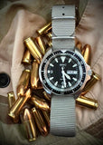 MWC 1999-2001 Pattern Quartz Day/Date Military Divers Watch with Stainless Steel Case and Sapphire Crystal