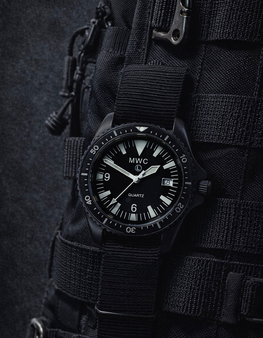 Current NATO Pattern Quartz PVD Military Divers Watch with Sapphire Crystal and 10 Year Battery Life - NATO STOCK NUMBER NSN 6645-99-969-5589