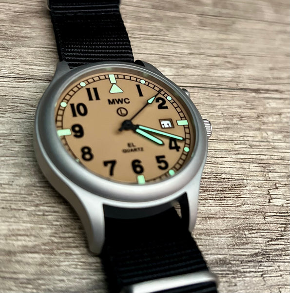 MWC G10EL General Service Watch with Sand Coloured Electroluminescent (EL) Backlit Dial