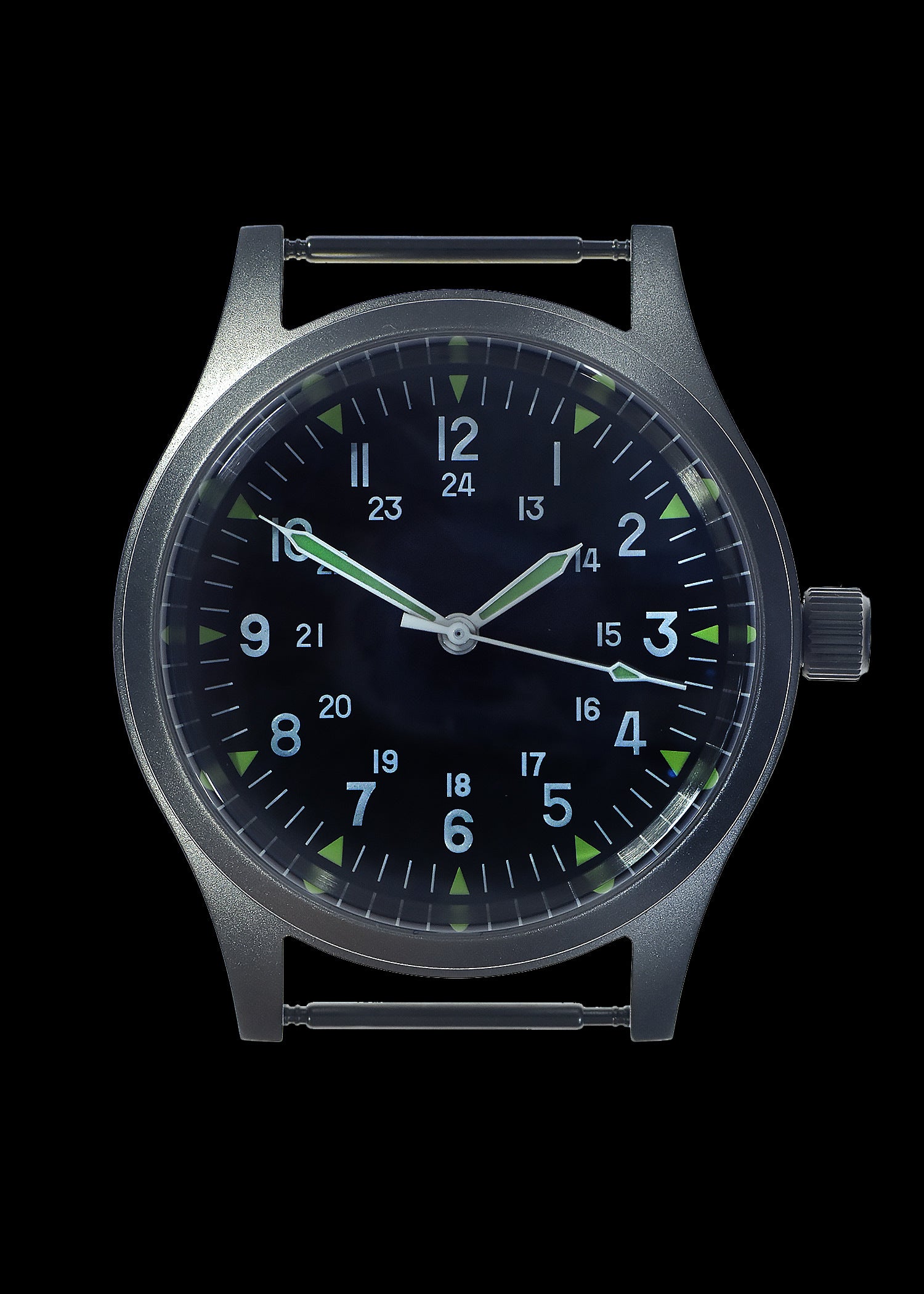 GG-W-113 U.S 1960s Pattern Automatic 100m/330ft Water Resistant Military Watch with Shatter and Scratch Resistant Sapphire Box Crystal