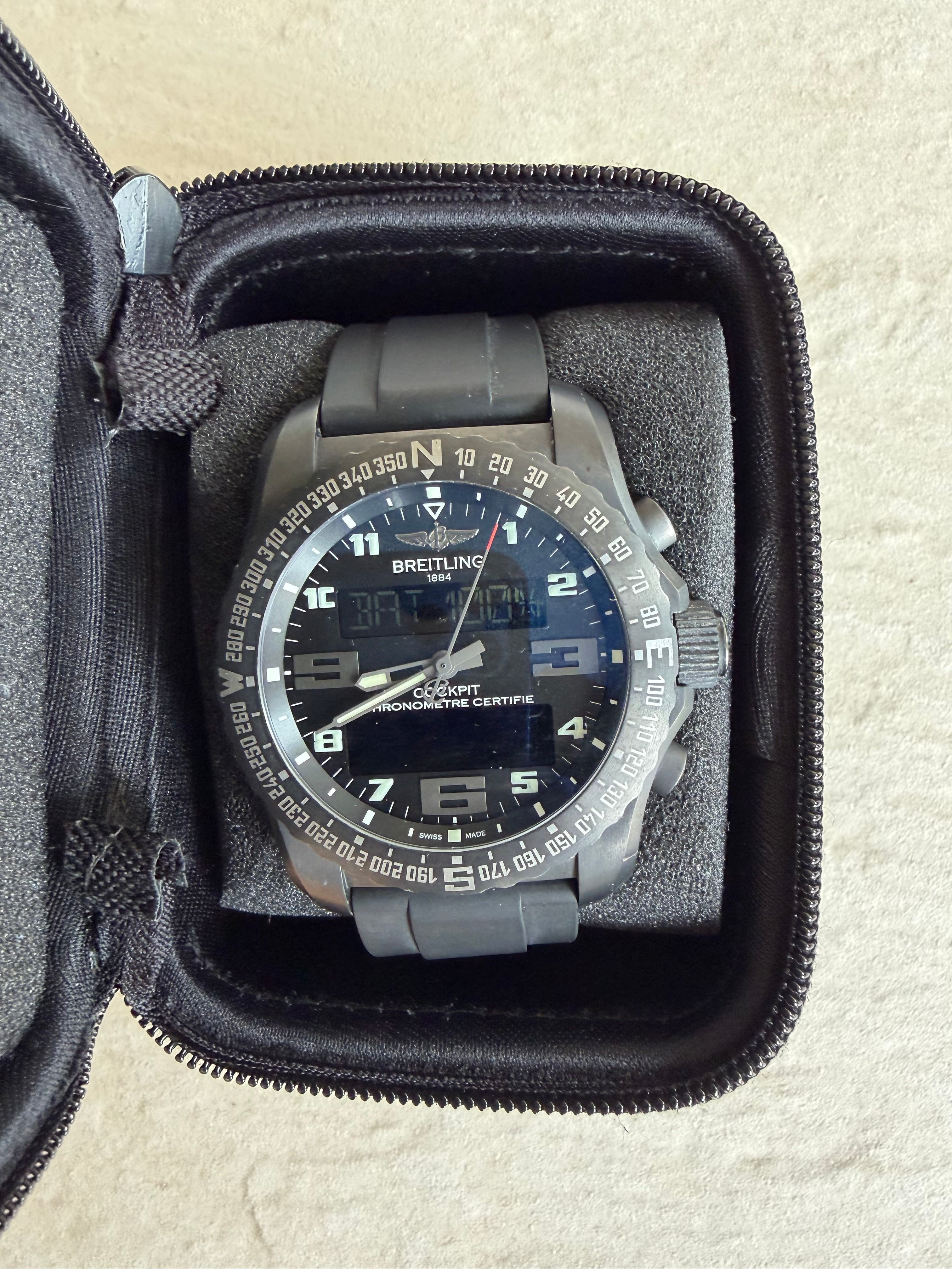 Breitling Cockpit B50 Pilots Watch - Excellent Condition (Serial No: 1807244)