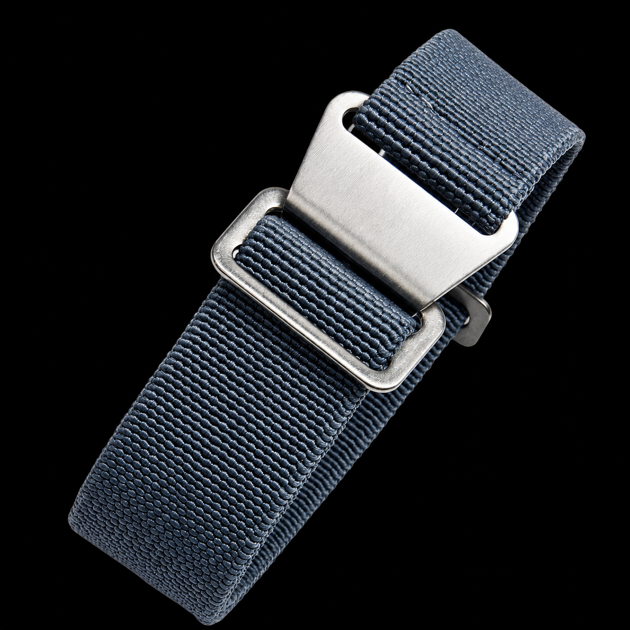 18mm Elasticated French Navy and Special Forces Strap in NATO Grey