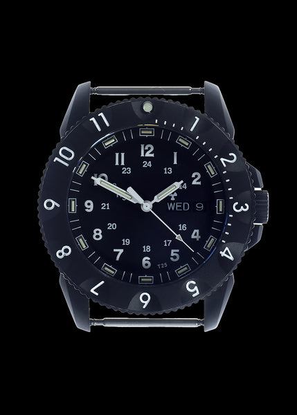 MWC P656 2025 Model PVD Tactical Series Watch with Day/Date, GTLS Tritium and Sapphire Crystal