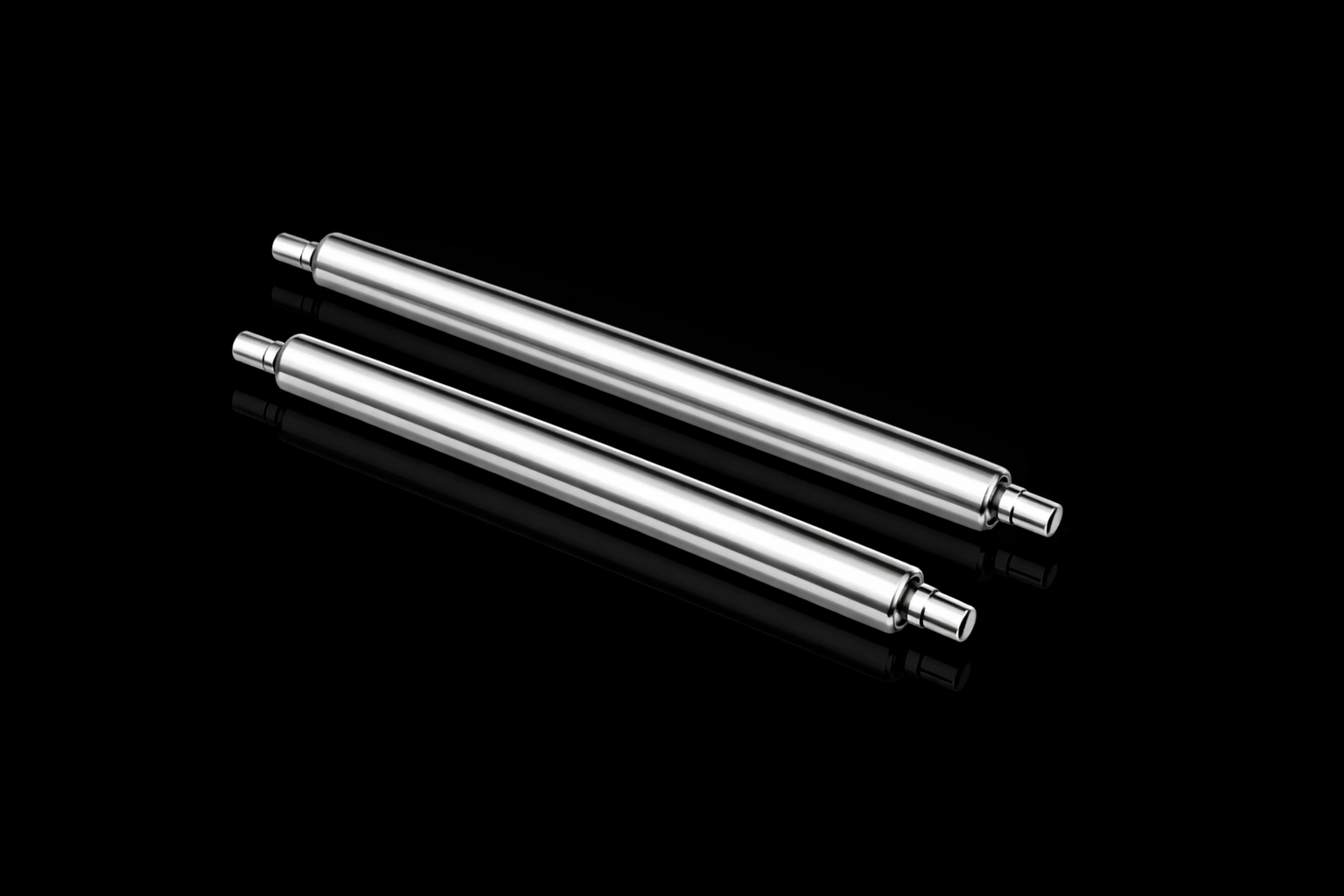 Pair of Watch Pins Designed to Create the Appearance of a Military Watch with Fixed Solid Bars