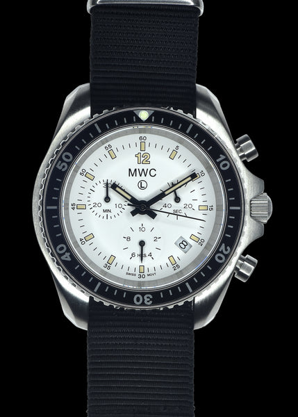 MWC NATO Pattern Stainless Steel Military Pilots Chronograph with Sapphire Crystal and Swiss Ronda Movement