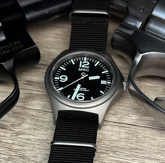 MWC Combat Elite Titanium Military Watch, 300m Water Resistant, 10 Year Battery Life, Luminova and Sapphire Crystal - Watch Used for Images and Promotion