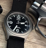 MWC Combat Elite Titanium Military Watch, 300m Water Resistant, 10 Year Battery Life, Luminova and Sapphire Crystal