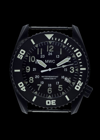 MWC "Depthmaster" 100atm / 3,280ft / 1000m Water Resistant Military Divers Watch in PVD Stainless Steel Case with Helium Valve (Automatic) - Actual Watch Used in Our Images Reduced