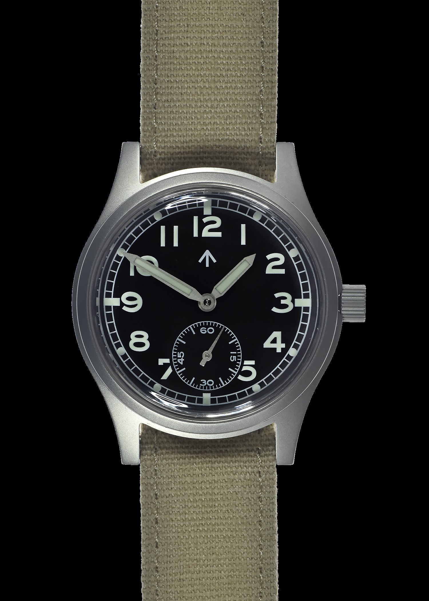 MWC 1940s/1950s "Dirty Dozen" Pattern General Service Watch with Automatic Self Winding Mechanical Movement and Sapphire Box Crystal