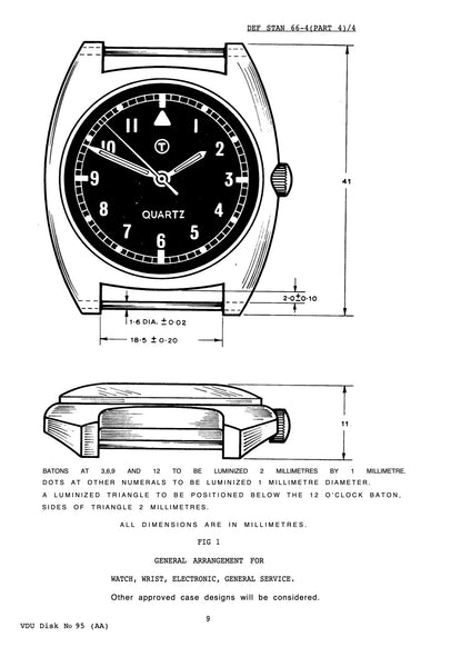 MWC W10 1970's Pattern 24 Jewel Automatic Military Watch with 100m 