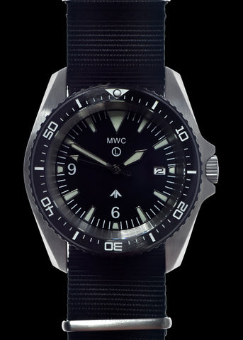 Latest MWC 2024 Pattern Quartz PVD Military Divers Watch with Sapphire Crystal and 10 Year Battery Life - NATO STOCK NUMBER NSN 6645-99-969-5589